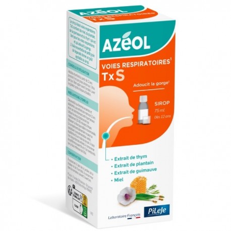 Pileje Azéol Sirop Toux Sèche 75 ml 3701145690091