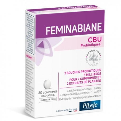 Pileje Feminabiane CBU 30 Comprimés Bicouches 3701145600526
