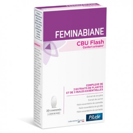 Pileje Feminabiane CBU Flash 20 Tablets 3701145600472