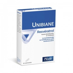 Pileje Unibiane Resveratrol 30 Tablets 3701145600373