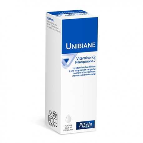 Pileje Unibiane Vitamine K2 Ménaquinone-7 20 ml 3701145600281