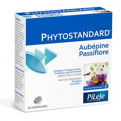 Pileje Phytostandard Aubépine - Passiflore 30 Comprimés 3401597517136