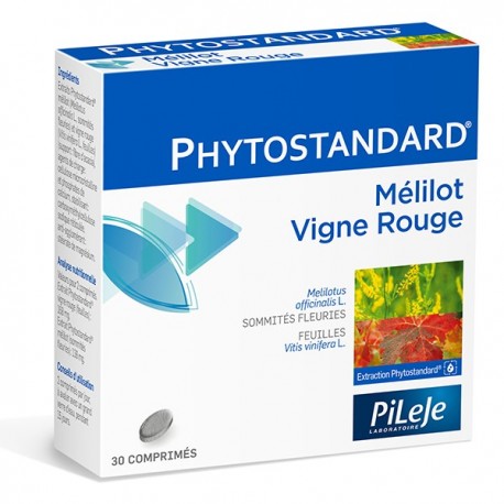 Pileje Phytostandard Mélilot - Vigne Rouge 30 Tablets 3401521255271