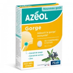 Pileje Azéol Gorge Sucking Tablets Honey Lemon 30 Tablets 3701145690640