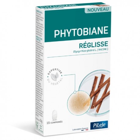 Pileje Phytobiane Réglisse 15 Comprimés 3701145690466