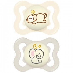 Mam Supreme Night 2 Silicone Soothers 2-6 Months