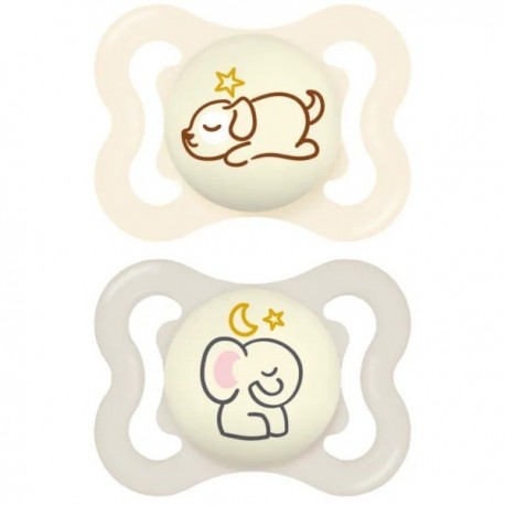 Mam Supreme Night 2 Silicone Soothers 2-6 Months 9001616836268