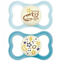 Mam Supreme Night 2 Silicone Soothers 6+ Months