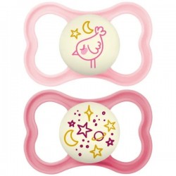 Mam Supreme Night 2 Silicone Soothers 18+ Months