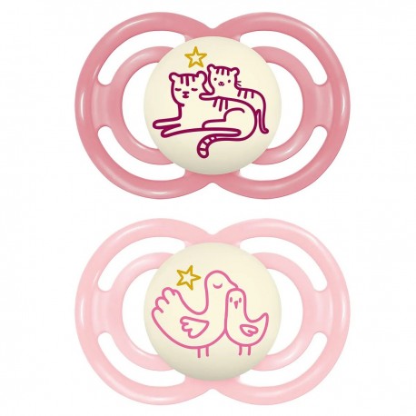 Mam Perfect Night 2 Silicone Soothers 6+ Months 9001616836039