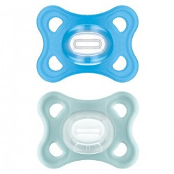 Mam Comfort 2 Silicone Soothers 2-6 Months Blue 9001616822438