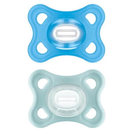 Mam Comfort 2 Silicone Soothers 2-6 Months Blue 9001616822438