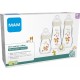 Mam 3 Glass Bottles and 1 Soothers My First Set 0+ Month 9001616705878
