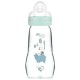 Mam Biberon Verre 260 ml Tétine Débit 2 Bleu 9001616653223