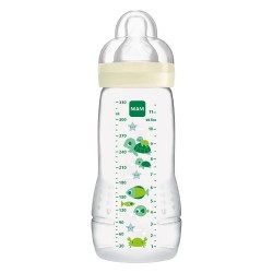 Mam Easy Active Baby Bottle 2nd Age 330 ml Ivory Coloured 9001616858314