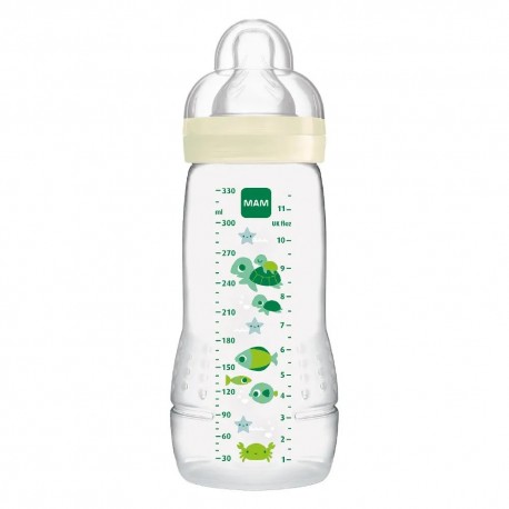 Mam Easy Active Biberon 2ème Âge 330 ml Coloré Ivoire 9001616858314