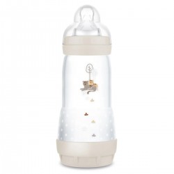 Mam Easy Start Biberon Anti-Colique 320 ml Tétine Débit 3 Sable 9001616836626