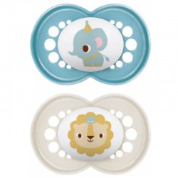 Mam Original Animals 2 Silicone Soothers 18+ Months 9001616835872
