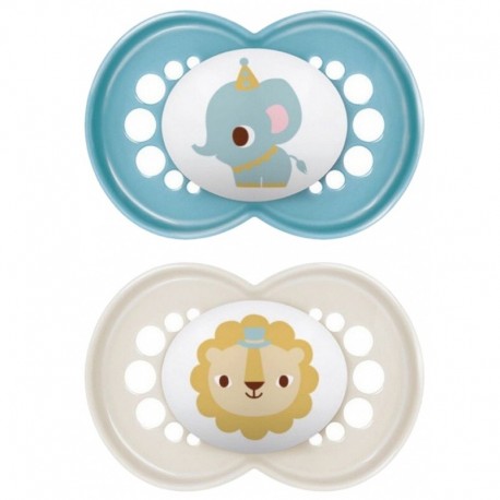 Mam Original Animals 2 Silicone Soothers 18+ Months 9001616835872