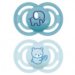 Mam Perfect Animal 2 Silicone Soothers 6+ Months Forest 9001616836053