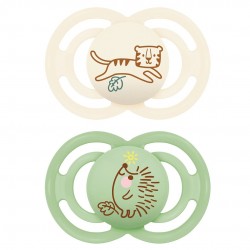 Mam Perfect Animaux 2 Sucettes Silicone 18 Mois et + 9001616836107
