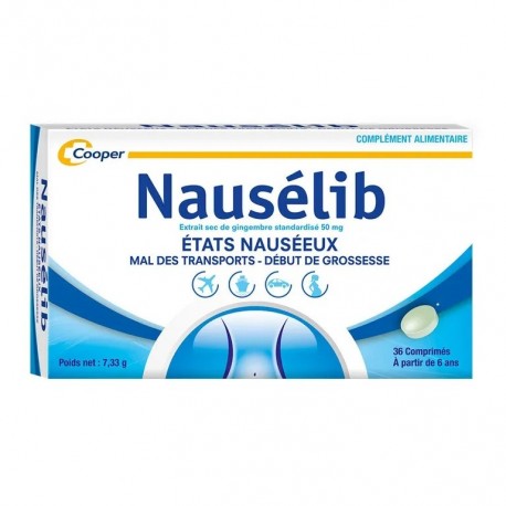 Cooper Nausélib 36 comprimés 3401560120479