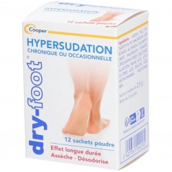 Cooper Dry-Foot Poudre Antitranspirante 12 Sachets
