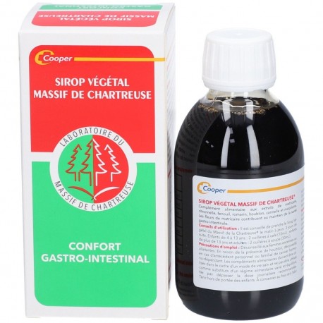 Cooper Massif de Chartreuse Sirop Végétal 200 ml 3401573673245
