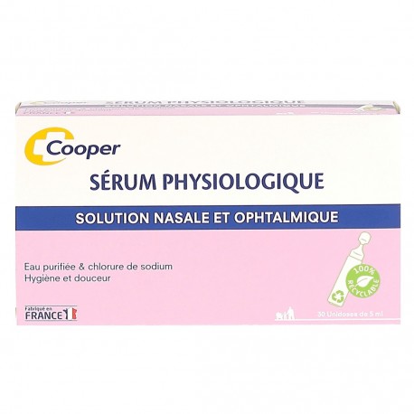 Cooper Sérum Physiologique 30 Unidoses 3614810002894