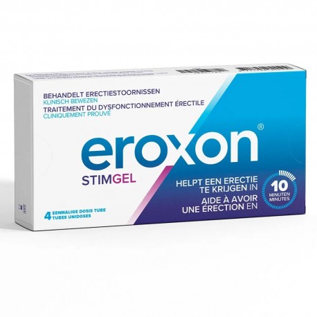 Eroxon Stimgel Traitement du Dysfonctionnement Érectile 4 Tubes Unidoses 8711744055509