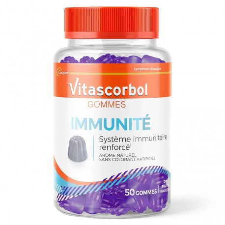 Vitascorbol Gommes Immunité 50 Gommes 3614810002047