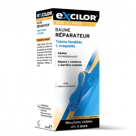 Excilor Baume Réparateur Talons Fendillés et Craquelés 50 ml 3614819991298