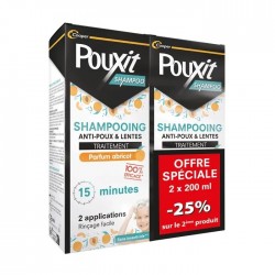 Pouxit Anti-Lice & Nits Shampoo Apricot 2 x 200 ml 3614810007929