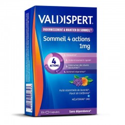 Valdispert Sommeil 4 Actions 1 mg 30 Capsules 