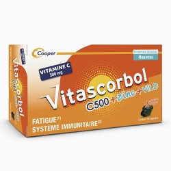 Vitascorbol C500 + Zinc + Vitamine D 30 Capsules 3614810002511