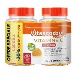 Vitascorbol Gommes Vitamine C 1000 mg 2 x 30 Gommes 3614810007240