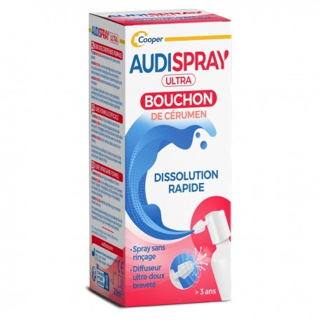 Audispray Ultra Bouchons de Cérumen 20 ml 7640107850462