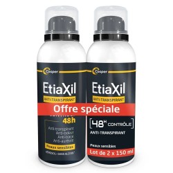 Etiaxil Gentle Deodorant 48H Sensitive Skin Aerosol 2 x 150 ml
