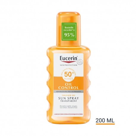 Eucerin Sun Protection Oil Control Sun Spray Transparent SPF50+ 200 ml 4005800005558