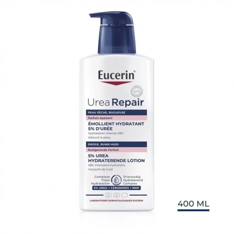 Eucerin UreaRepair Émollient Hydratant 5% d'Urée Parfum Apaisant 400 ml 4005900924599