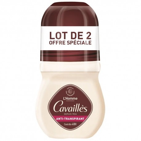 Cavaillès Deodorant Men 48-Hour Control Roll-On 2 x 50 ml 3596490006815