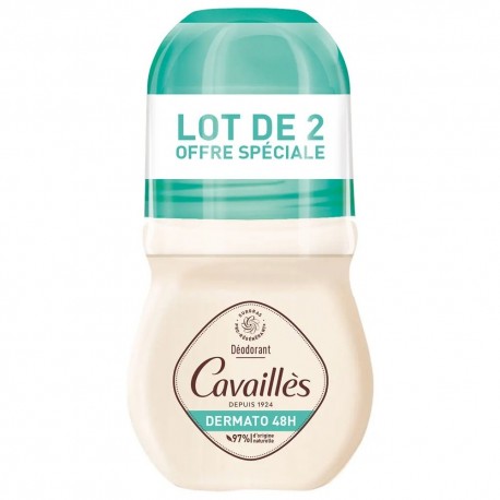 Cavaillès Dermato 48H Roll-On Deodorant 2 x 50 ml 3596490006822