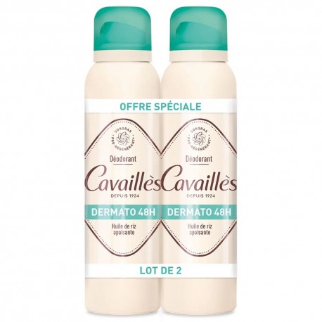 Cavaillès Dermato 48H Spray Deodorant 2 x 150 ml 3596490006877
