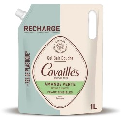 Cavaillès Gel Bain Douche Amande Verte Peaux Sensibles Recharge 1L 3596490007720