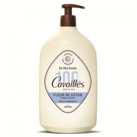 Cavaillès Gel Bain Douche Fleur de Coton Peaux Sensibles 1L 3596490006365