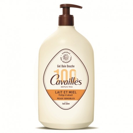 Cavaillès Bath and Shower Gel Milk and Honey Sensitive Skin 1L 3596490006372