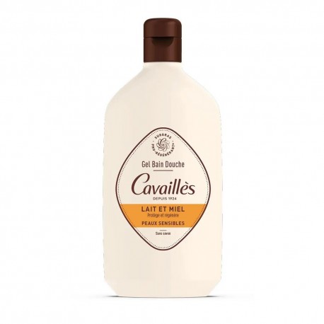 Cavaillès Bath and Shower Gel Milk and Honey Sensitive Skin 400 ml 3596490006426