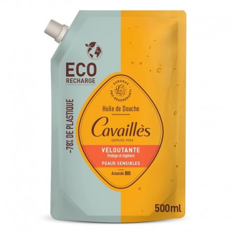 Cavaillès Velvet Shower Oil Eco-Refill 500 ml 3596490007294