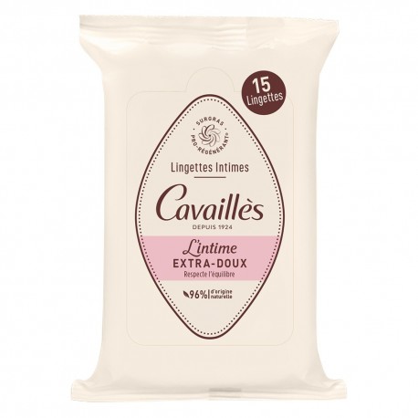 Cavaillès Intimate Wipes Extra-Gentle 15 wipes 3596490007300