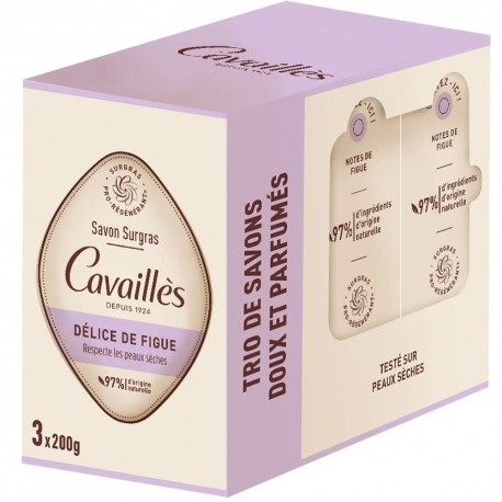 Cavaillès Savon Surgras Délice de Figue 3 x 100 g 3346020049894